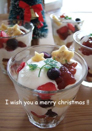 ジャムで楽しく☆クリスマス・トライフル☆-レシピのメイン写真