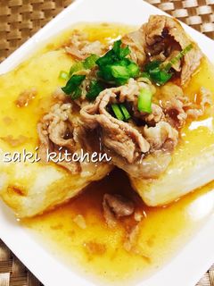 ♡肉あんかけの揚げだし豆腐♡-レシピのメイン写真