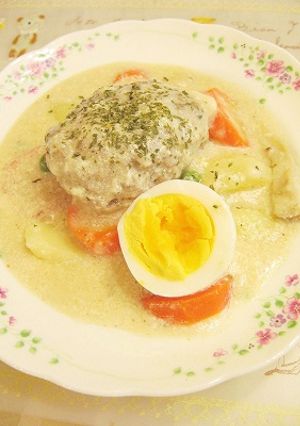 煮込みバーグシチュー-レシピのメイン写真