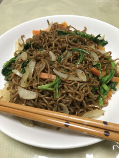 春菊入り焼きそば-レシピのメイン写真
