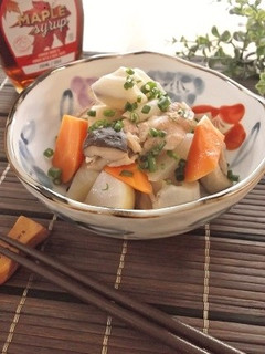 メープルシロップで!鶏と根菜のさっぱり煮-レシピのメイン写真