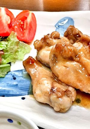 レンジで簡単☆鶏手羽元の甘辛煮-レシピのメイン写真