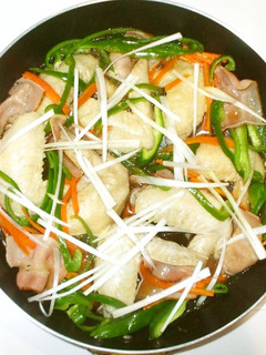 残り野菜と鶏手羽先の煮物♪簡単-レシピのメイン写真