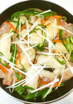 残り野菜と鶏手羽先の煮物♪簡単-レシピのメイン写真