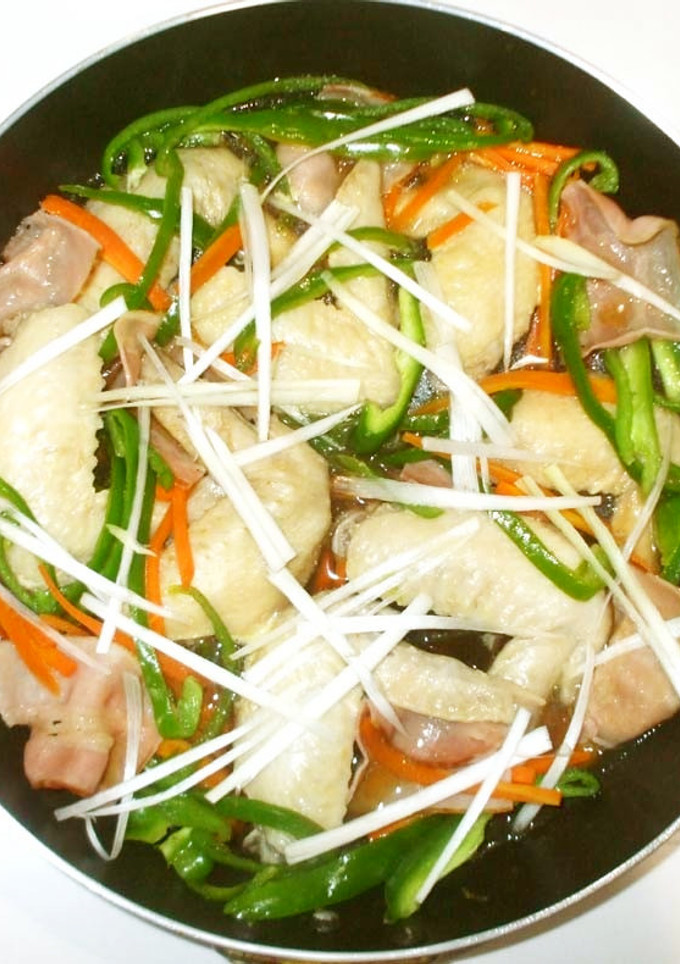 残り野菜と鶏手羽先の煮物♪簡単-レシピのメイン写真