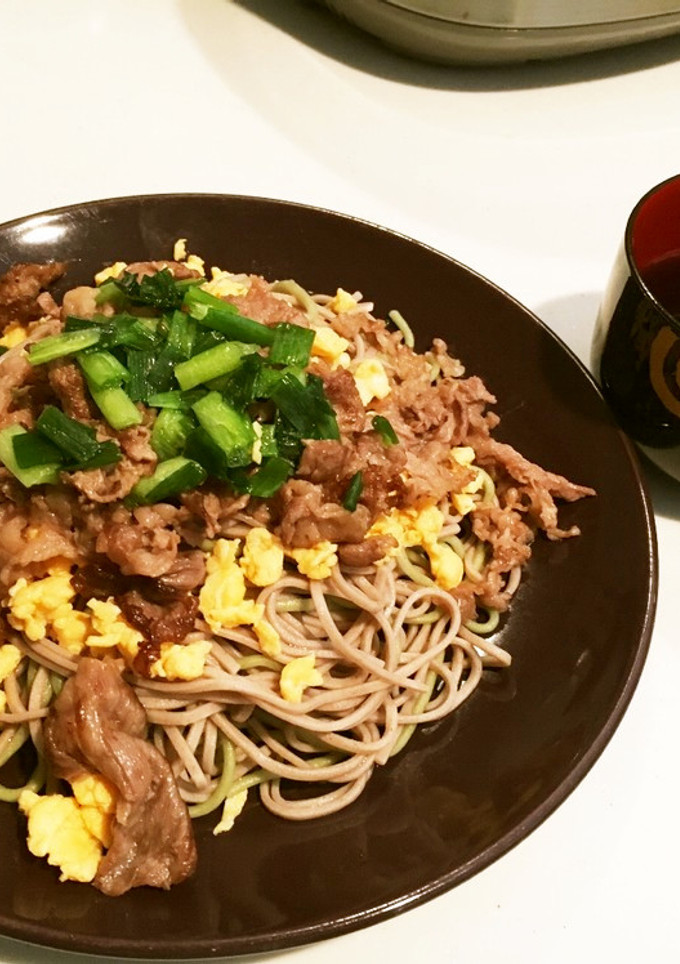 牛肉切り落とし ／ 冷やし瓦そば風-レシピのメイン写真