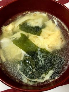 簡単*わかめと卵のスープ*-レシピのメイン写真