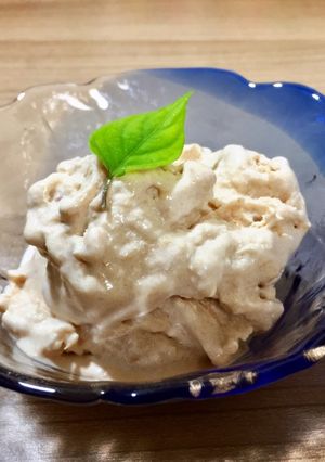 桃をそのまま味わうアイス-レシピのメイン写真