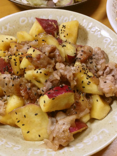 さつまいもと豚肉のメープル甘酢-レシピのメイン写真