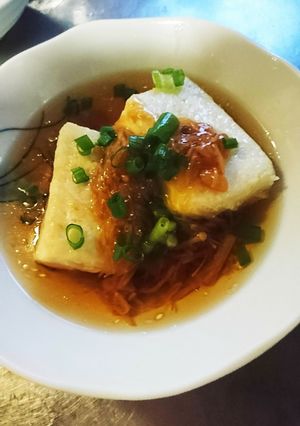簡単☆揚げ出し豆腐～なめ茸のせ-レシピのメイン写真