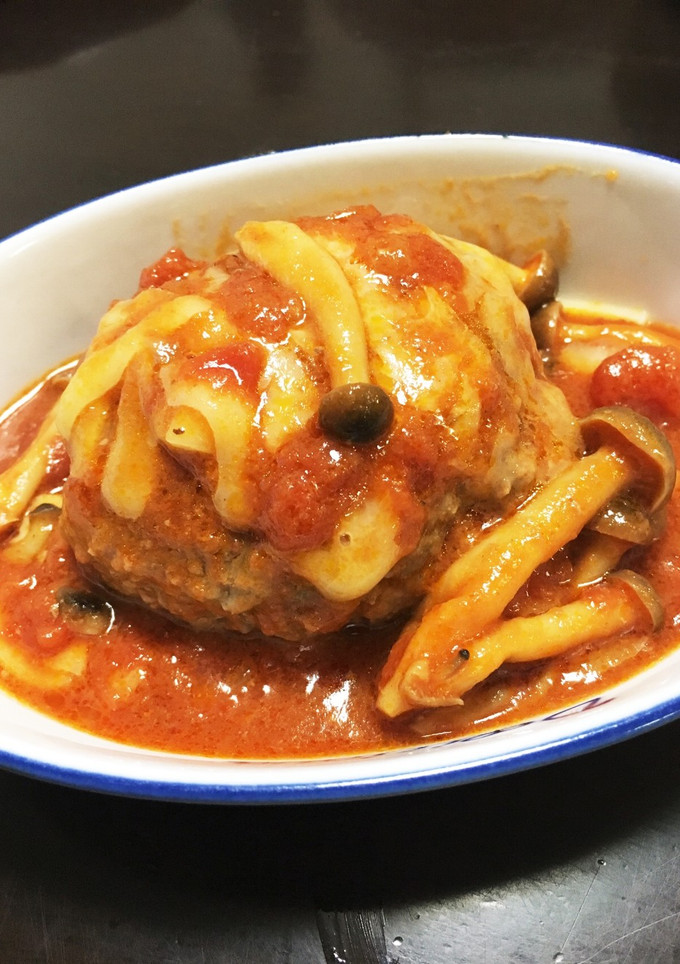 煮込みハンバーグ トマト缶で簡単-レシピのメイン写真