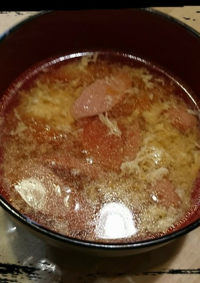 トマトとソーセージのスープ-レシピのメイン写真
