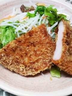 厚切りハムでハムカツ-レシピのメイン写真