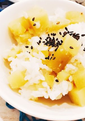 秋レシピ☆彡さつまいもご飯-レシピのメイン写真
