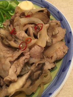 豚こまと舞茸の生姜焼き-レシピのメイン写真