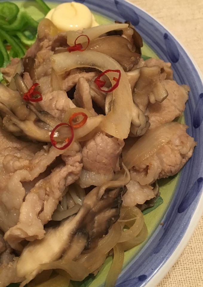 豚こまと舞茸の生姜焼き-レシピのメイン写真