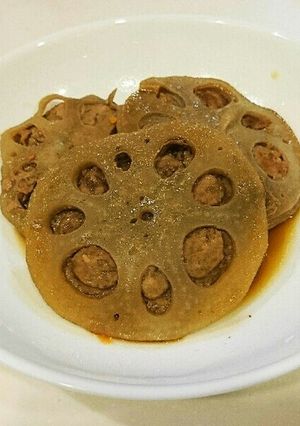 メープルが隠し味☆レンコンはさみ焼き-レシピのメイン写真