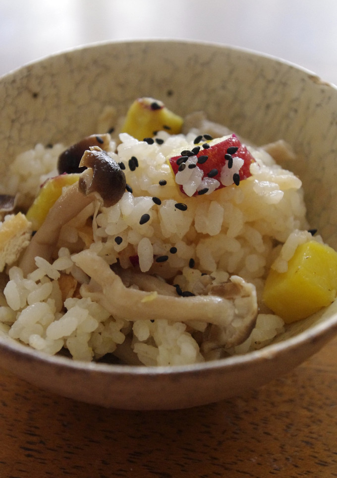 さつまいもときのこ☆秋の炊き込みご飯-レシピのメイン写真