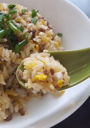 牛脂を使った牛そぼろチャーハン-レシピのメイン写真