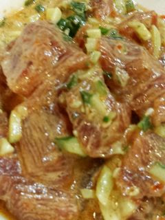 ハワイで食べた味を再現!スパイシーポキ☆-レシピのメイン写真