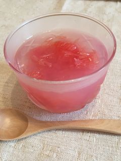 カンパリとグレープフルーツの寒天ゼリー♡-レシピのメイン写真
