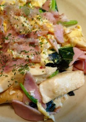 ハムと卵のヘルシー豆腐の彩り中華炒め-レシピのメイン写真