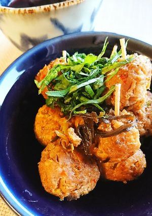 旨すぎ御免♪ザーサイ入りさっぱり肉団子-レシピのメイン写真