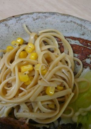えのきコーンバターパスタ☆付け合わせ-レシピのメイン写真