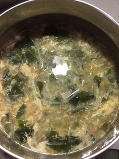 モヤシとワカメとベーコンの卵スープ-レシピのメイン写真