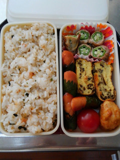 塩昆布いり玉子焼き弁当-レシピのメイン写真