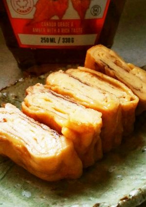 メープル風味の玉子焼き-レシピのメイン写真
