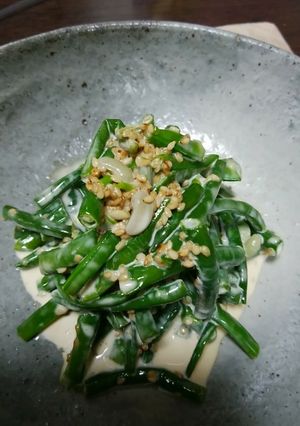 十六ささげのゴマ、マヨネーズ和え物-レシピのメイン写真