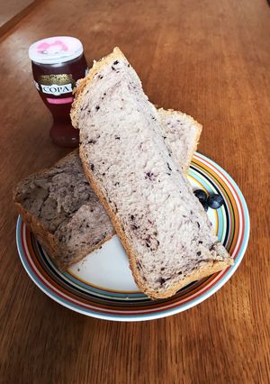 【HB】ブルーベリーのデニッシュ風食パン-レシピのメイン写真