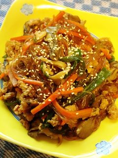 *たっぷり野菜と鶏そぼろの春雨炒め煮*-レシピのメイン写真