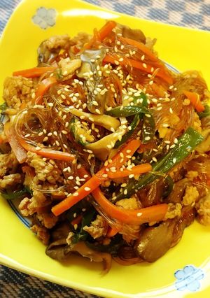 ＊たっぷり野菜と鶏そぼろの春雨炒め煮＊-レシピのメイン写真