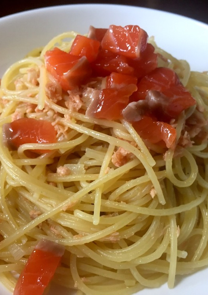 簡単パスタ☆鮭とネギの和風パスタ-レシピのメイン写真