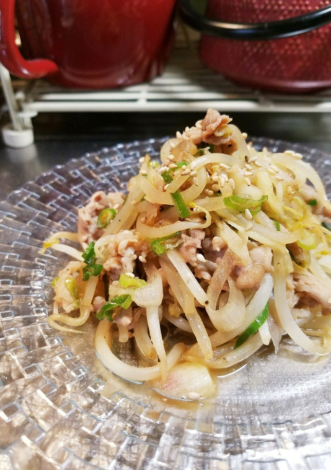 弁当にも！豚肉とモヤシとミョウガの炒め物-レシピのメイン写真