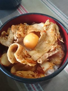 簡単早い豚キムチ丼-レシピのメイン写真