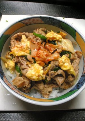 手抜きでもおいしい！簡単豚キムチ丼-レシピのメイン写真
