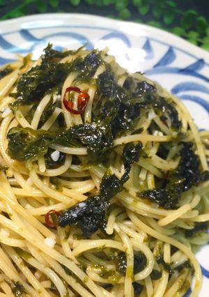 青さ海苔のペペロンチーノ-レシピのメイン写真