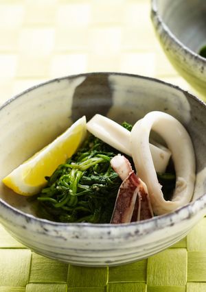 春菊といかのさっと蒸し煮-レシピのメイン写真