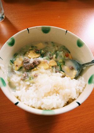 余った野菜でクリームどんぶり-レシピのメイン写真