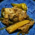 簡単♪豚肉と甘唐辛子と茄子の甘酢あん炒め