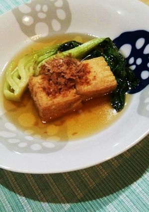厚揚げとチンゲン菜の煮浸し-レシピのメイン写真