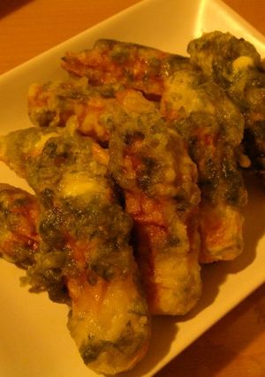 ちくわとチーズの磯辺揚げ♪油は少しでね-レシピのメイン写真