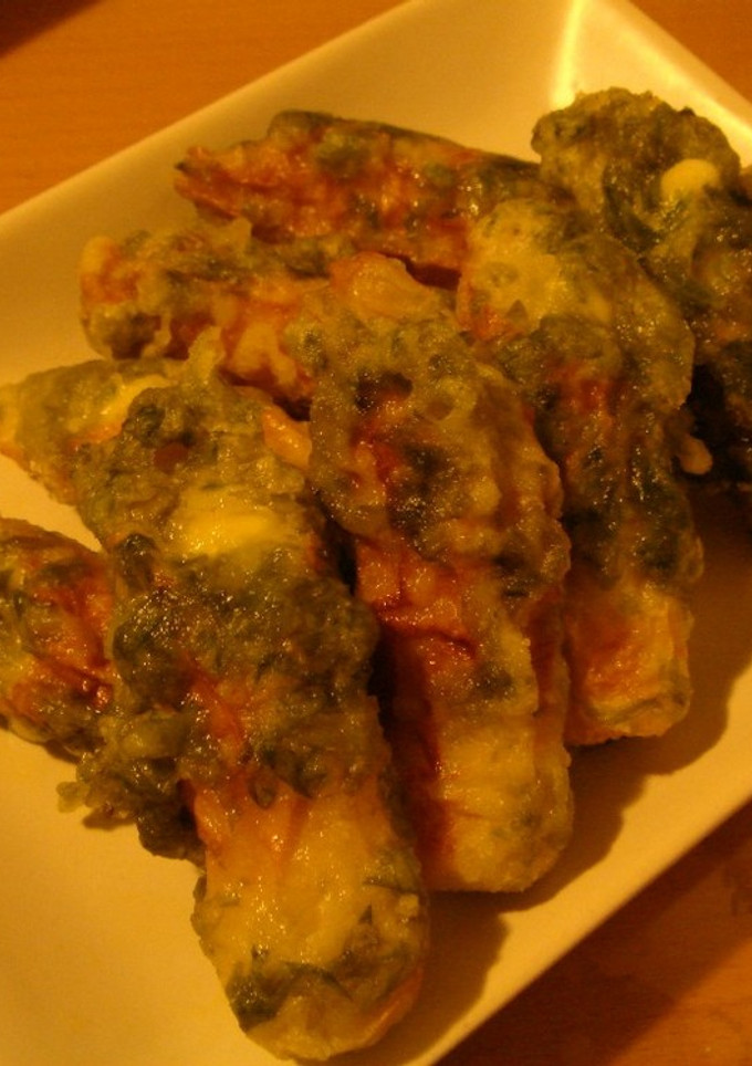 ちくわとチーズの磯辺揚げ♪油は少しでね-レシピのメイン写真