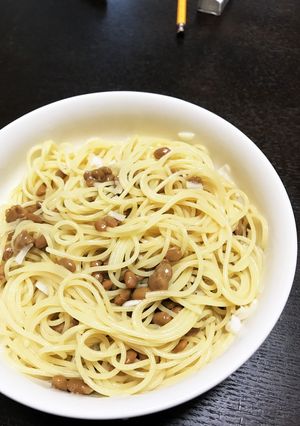 納豆パスタ-レシピのメイン写真