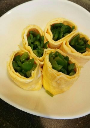 美味しい！ピーマン入り卵焼き♪-レシピのメイン写真