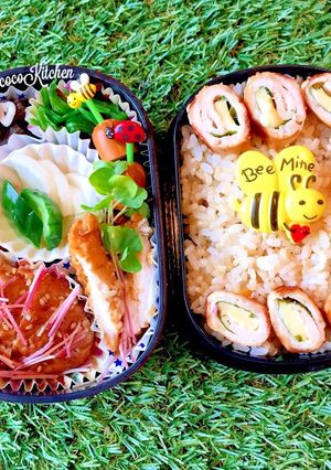 ささみロール 他チキン尽くし秋弁当-レシピのメイン写真