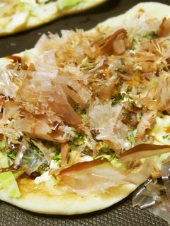 お好み焼き風ピザ♪カリカリ食感♪-レシピのメイン写真